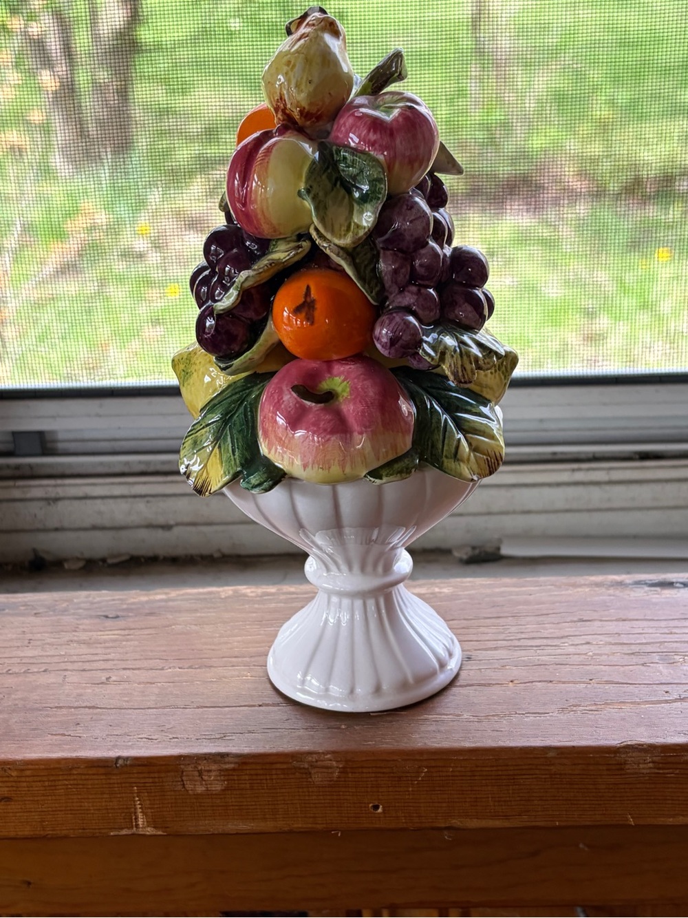 Vintage ceramic fruits in bowl for decor mid-century modern topiary - Picture 12 of 12
